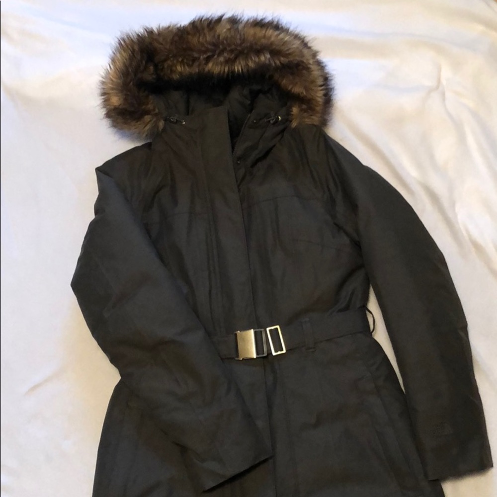 North Face Puffy Jacket with Fur Hood